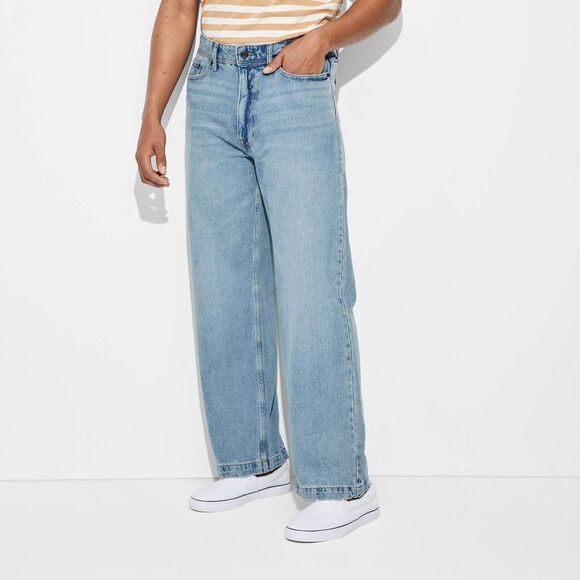 Original Use - Men's Baggy Fit  Jeans - Original Use Medium Wash  Medium Wash - Picture 2 of 3